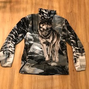 Fleece Wolf Outdoor Jacket
